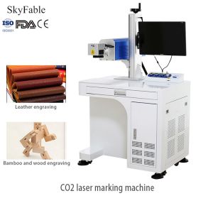 Buy cheap 1064nm Carbon Dioxide Laser Marking Machine For Wood Leather Plastic Permanent Engraving from wholesalers