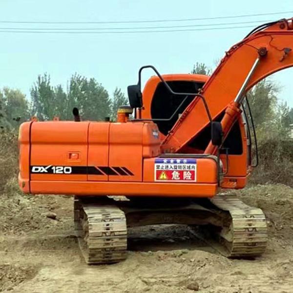 Doosan Engine 12 Ton Used DX120 Digger Korea Original Crawler Mini Digger Excavator