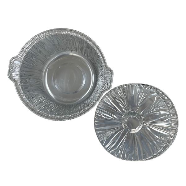 Hot Pot Aluminum Foil Baking Container with Pulp Moulding Process Type and Large Size