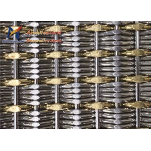 Buy cheap Antique Brass Opaque Wire Facade Mesh Electrolytic Polishing 6.7mm from wholesalers