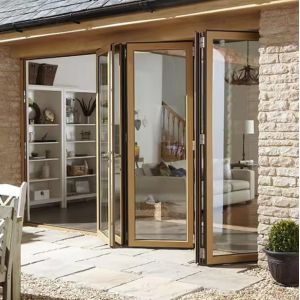 Buy cheap 50mm Frame Width Aluminum Folding Door with 10 Years Warranty for Exterior Use from wholesalers
