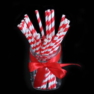 FDA Certificate Biodegradable Paper Straws Food-grade Recyclable Printed Eco