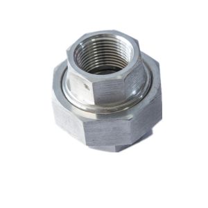 BSP NPT Forged Hydraulic Pipe Fittings / Double Pipe Nipple Union Connector