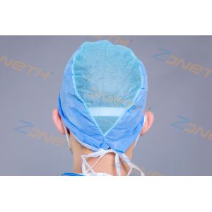 Buy cheap Breathable Biodegradable PP nonwoven SMS Bouffant Cap from wholesalers