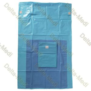 SMS Sterile Reinforced Orthopedic Drape U Drape With Split Disposable Surgical