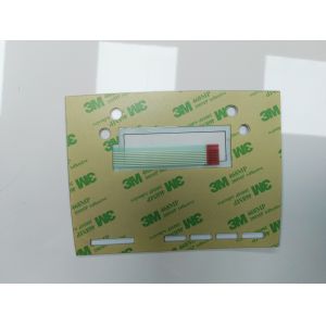 PET Overlay Flat Button Flexible Membrane Switch With 3M Adhesive