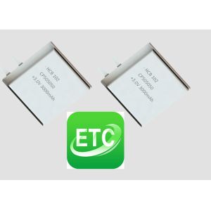 Buy cheap 3V 3000mAh CP505050 Lithium Pouch Cell For ETC RFID from wholesalers