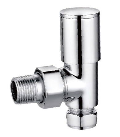 Buy cheap Modern Angled Towel Rail Valves 15mmx1/2'' For Copper Pipe With Compression End Chrome Plated from wholesalers