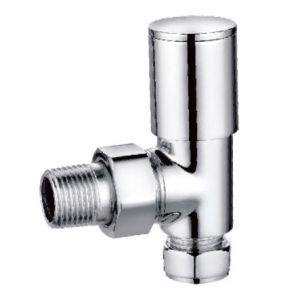 Buy cheap Modern Angled Towel Rail Valves 15mmx1/2'' For Copper Pipe With Compression End Chrome Plated from wholesalers