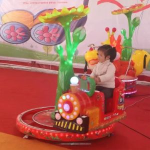 Amusement Park Arcade Carousel Kiddie Ride With Rail Trackless Train
