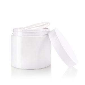China Recycled PET 400ml Custom Design Wide Mouth Plastic Jars for Cosmetics and Skincare Screen Print Method on sale