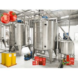 Buy cheap Fruit Processing Machine Automated Tomato Sauce Production Line <8% Waste for Juice Production from wholesalers