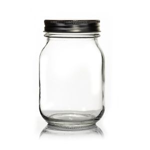 Buy cheap Wholesale Jar Food Storage Canister Transparent Borosilicate Glass With Metal Cover from wholesalers