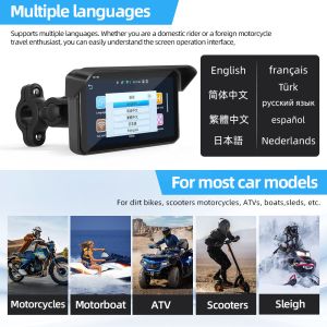 Buy cheap Motorcycle GPS Navigation Systems 5 Inch Motorcycle Carplay GPS Navigation Screen Moto Android Auto Touch Display Quick Easy Removal of Anti-theft from wholesalers