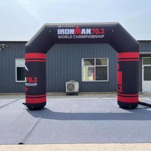 Buy cheap custom outdoor inflatable entrance start finish line arch for advertising event arch with led from wholesalers