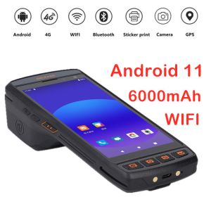 Android 11 5.5 Inch Handheld Wireless Rugged POS 1D 2D QR Code 4G LTE Wifi POS