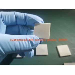 Buy cheap 25x25x2mmt AlN Ceramic Substrate Plates With Lapped Surface Treatment from wholesalers