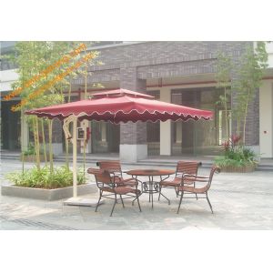 Buy cheap Square Shape UV Protection Waterproof Aluminum Side Post Garden Umbrella from wholesalers