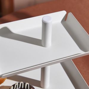 Rustproof Iron Stamping Three Layer Fruit Tray Metal Houseware Luxury