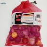 Buy cheap Small White Plastic Leno Net Onion Sack with Draw String Custom Order Accepted from wholesalers
