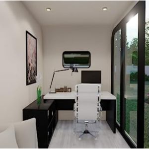 Buy cheap Portable 20ft Container Office in Apple Home Pod Shape with Galvanized Steel Frame from wholesalers