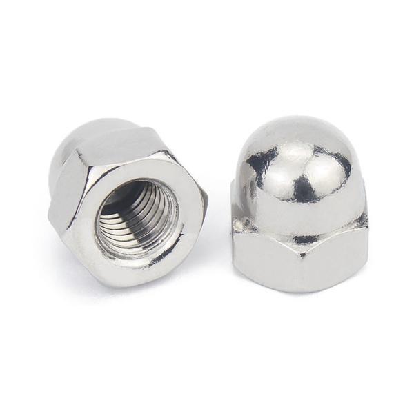 Carbon Steel Black Zinc Plating Ball Head Copper Cap Nut for Heavy-Duty