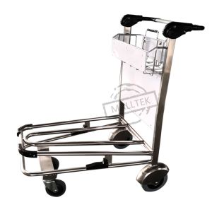 Buy cheap Stainless Steel Airport Luggage Trolley For Intermational Airport Using With Double Layer from wholesalers