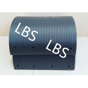 Buy cheap Fully Machined Bolted Connection Wire Rope Sheaves Black Polymer Material from wholesalers