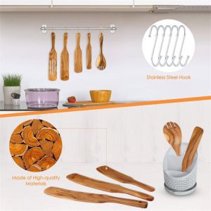 Buy cheap Scratchfree Wooden Kitchen Utensil Set , Moisturefree bamboo wooden spoon set from wholesalers