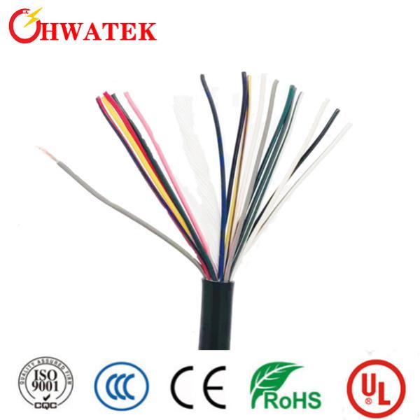 Quality 18Cx24AWG Shielded ATC Grey FRLSH Cable Custom Made for sale