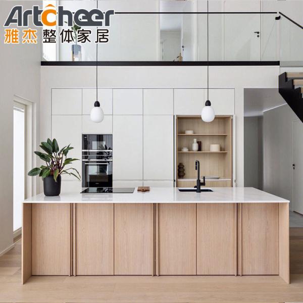 Quality Modular Kitchen Cabinets for Small Kitchen Room Solid Wood Storage Cabinet Design for sale