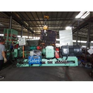 Buy cheap Equipped With Precise Temperature Control Systems Rubber Extrude Machine with Force Feeding Screw and Strainer from wholesalers