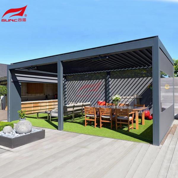 Quality Garden Waterproof Motorized Aluminum Pergola Rot Proof for sale