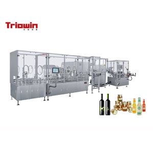 Buy cheap Beverage Glass Bottle Packaging Line , Industrial Bottle Filling Equipment from wholesalers