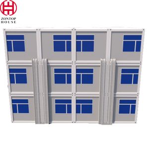 Buy cheap Zontop China 4 Bedrooms Luxury Prefabricated Modern Quick Concrete 20ft Container Homes 2 Story Prefab House from wholesalers