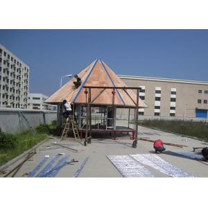 Buy cheap Light Steel Frame Wooden Home Beach Bungalows With Shower , Kitchen from wholesalers