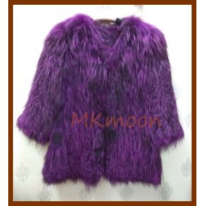 Buy cheap knitted Raccoon fur coat -R132# from wholesalers