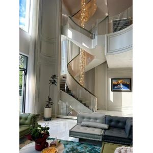 Buy cheap Glass Villa Duplex Staircase Floor Lamp  Rectangle Long Rectangle for Installation Project from wholesalers