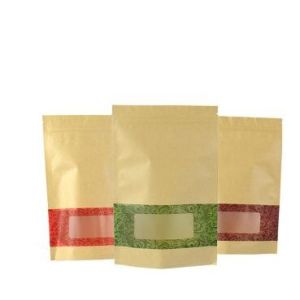 Buy cheap New Design Eco-friendly Resealable Zipper Kraft Paper Food Packaging Bags from wholesalers