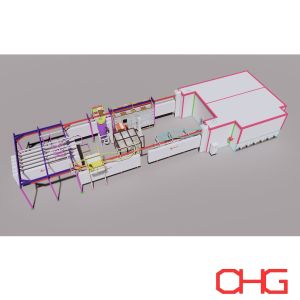 Customized Electrostatic Automatic Powder Coating Line Made in with Coating