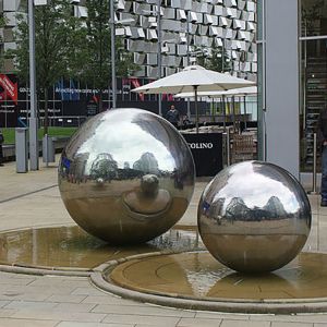 Buy cheap Outdoor  Ball Shape Metal Ball Garden Sculpture OEM ODM Welcome from wholesalers