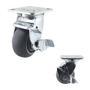 Buy cheap 100mm soft Thermoplastic Rubber Heavy Duty Lockable Casters from wholesalers