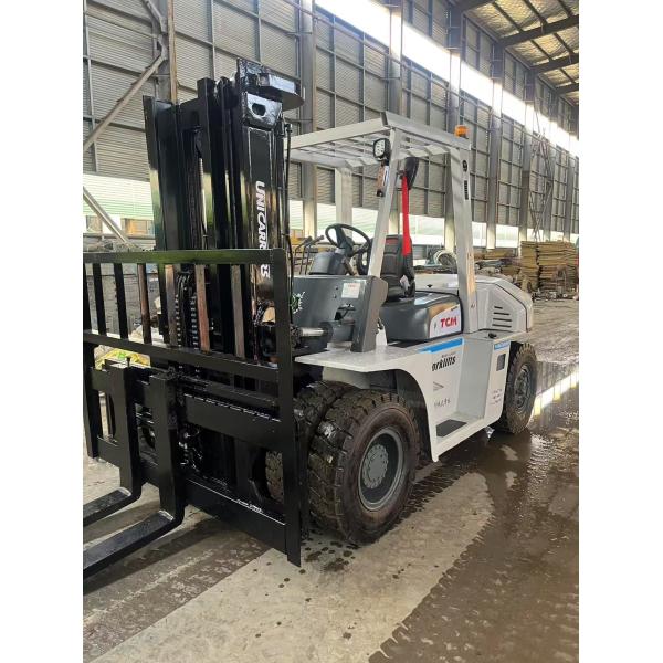 Buy cheap TCM FD70 Used Diesel Forklift 7ton Capacity 3 Mast 4.5m Reach Hand Power from wholesalers