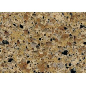 Buy cheap Polished / Honed Man Made Marble Look Quartz Countertops 7Mohs Hardness from wholesalers