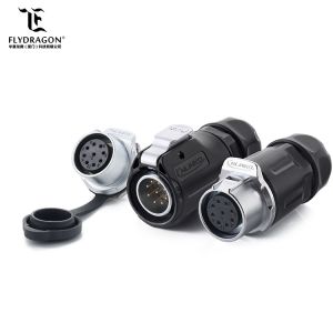 Buy cheap Patent Product IP67 DC AC 5A 400V Power Bulkhead 9 Pin Male Female Connector Waterproof Connectors Led Junction Box from wholesalers