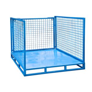 Buy cheap Detachable Stackable Steel Racks Pallet Three Sides Wire Mesh 1000kg from wholesalers