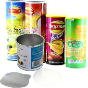 Buy cheap Peel Off Foil Sealed Embossing Paper Composite Cans For Chips , Snack Foods from wholesalers