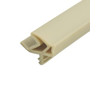 Buy cheap TPE Rubber Wooden Door Seal Strip Double Hole Irregular Shape With Folding Side from wholesalers
