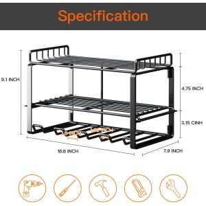 Effortlessly Organize and Access Power Tools with Floating Tool Shelves and