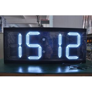 Adjustable Brightness Control 12 Inch 8 Inch Outdoor LED Time And Temp Sign